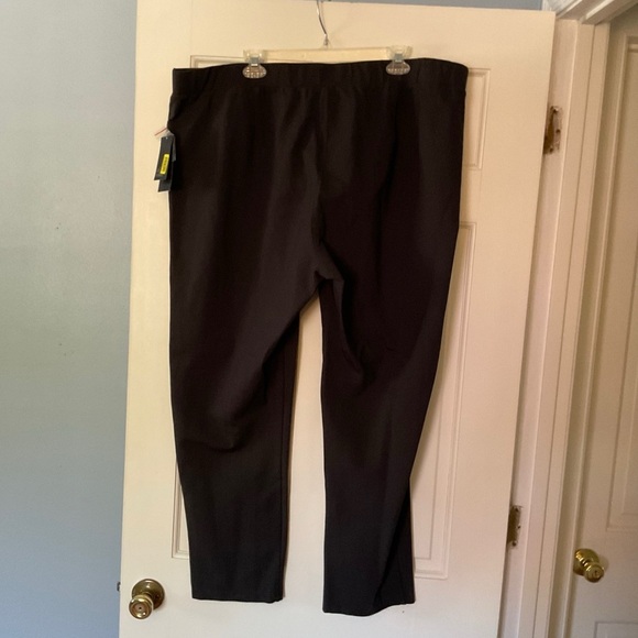Ali Miles Black Pull On Ponte Stretch Pants Plus Size 2X NWT Office Business - Picture 4 of 7
